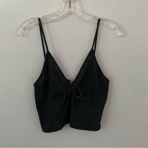 gray knit brandy tank